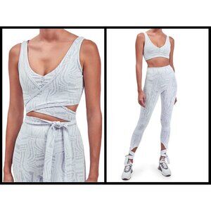 💕DEVON WINDSOR💕 Workout Set Ellie Top + Sophia Leggings ~ Blanco White S NWT